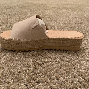 White platform espadrilles NWT